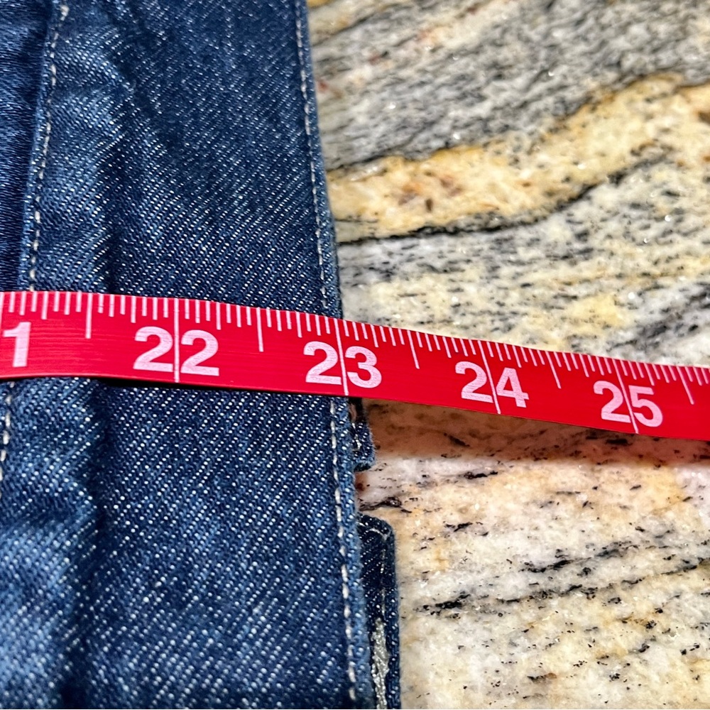 MADEWELL Blue Oversized Trucker Jean Denim Jacket Sherpa Lined Cropped XL NWT - Picture 12 of 15